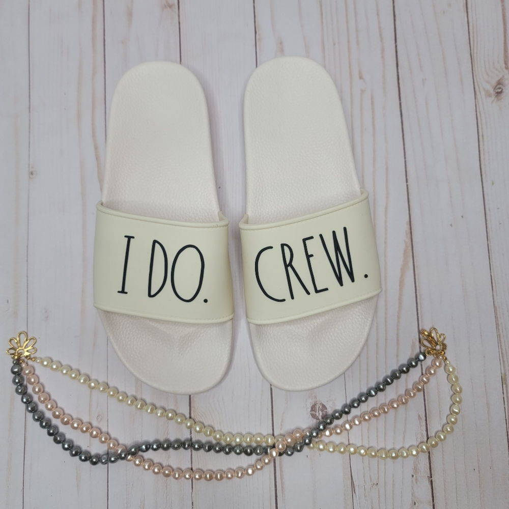 Rae Dunn NWT "I Do Crew" bridesmaid wedding slides - Picture 6 of 7